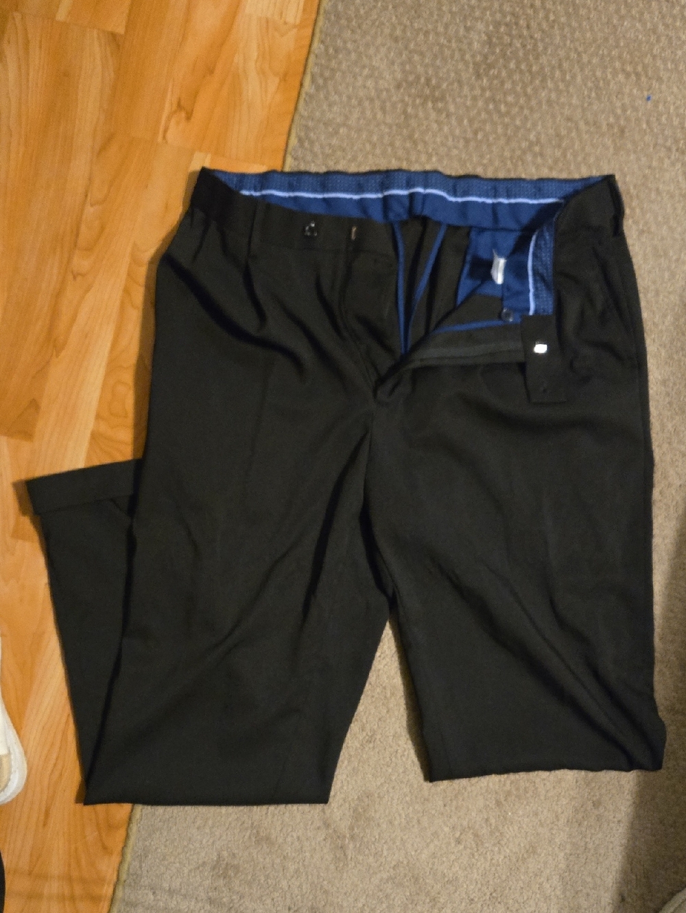 Saddlebred Black Men's Dress Pants 36x32 Euc